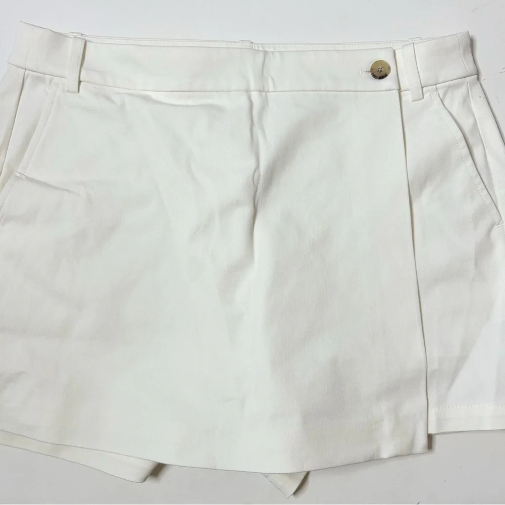 NWT J.Crew Wrap-front skort in bi-stretch cotton blend (size 10) - Picture 7 of 12